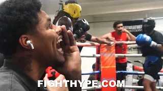 (LEAK) SHAKUR STEVENSON FIRED UP COACHING MAYWEATHER DOGHOUSE SPARRING J'HON INGRAM VS. RAJON CHANCE