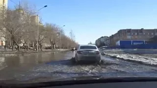 22.031016.,Омск, ул. Транссибирская, дорога с аэропорта