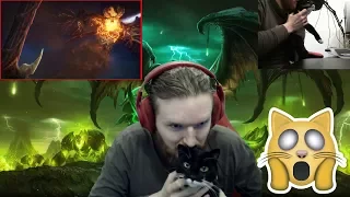 ANTORUS/ARGUS Defeat Cinematic REACTION w/ CAT GUEST | World of Warcraft: Legion