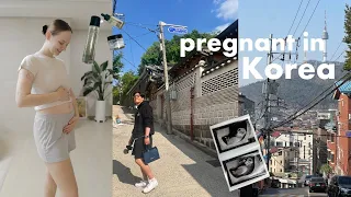 my first trimester in Seoul 💚 date in Bukchon Hanok Village, pregnancy skincare routine & cravings