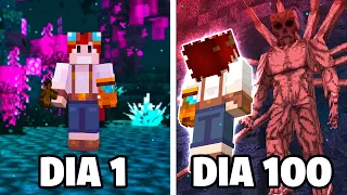 EU PASSEI 100 DIAS NO MUNDO INVERTIDO DO MINECRAFT - O FILME