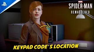 Where To Find The Keypad Code | SPIDER-MAN Remastered