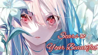 Nightcore - Scars to Your Beautiful (lyrics)