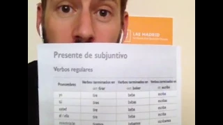 Clase de español: Presente del subjuntivo - La AVentura Española Madrid