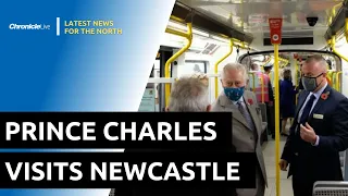 Prince Charles meets Cheryl in a visit to Newcastle