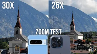 Google Pixel 8 Pro vs iPhone 15 Pro Max Zoom Test