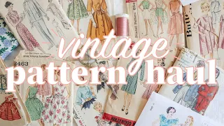 THE CUTEST VINTAGE PATTERNS! 🧵🪡💞Come Antique Shopping with Me!