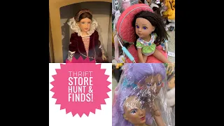 Thrift store doll hunt haul Jem Barbie American Girl