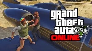 GTA 5 Online Funny Moments - Fights and More Cargo Plane Fun