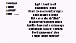 N.E.R.D & Rihanna - Lemon  ft. Drake (Official Lyrics) [REMIX]