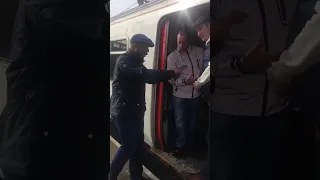 West Ham Fans Allow A Black Man On A Train!!!