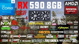 RX 590 Test in 50 Games in Early 2023