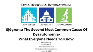 Sjogren's: The Second Most Common Cause of Dysautonomia
