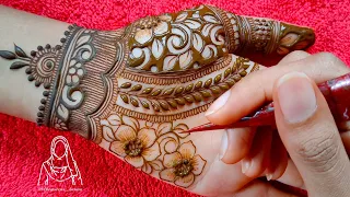 Very Beautiful Eid Mehndi Design || Heavy Semi Bridal Henna Design For Hand