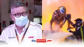 "There's no doubt that the halo saved Romain" | Ross Brawn on F1 safety amid Grosjean's crash