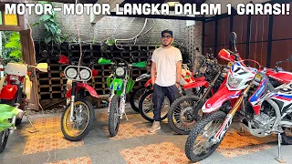 Grebek Garasi Penuh Motor Adventure Klasik Langka! [Honda XR400, KLX300R, Honda XR 200 Baja]