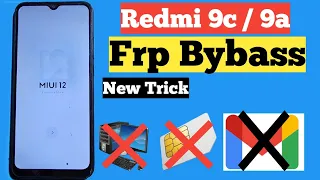 Redmi 9c Frp Bypass | xiaomi Redmi 9C/9a Frp Bypass | redmi 9c M2006c3mg frp Bypass