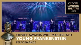 Young Frankenstein "Puttin On The Ritz" performance at the Olivier Awards 2018 with Mastercard