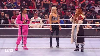 Becky Lynch, Liv Morgan & Bianca Belair Segment 1/3/22