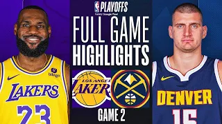 LAKERS vs NUGGETS FULL GAME 2 HIGHLIGHTS | April 22, 2024 | NBA Playoffs Highlights Today 2K
