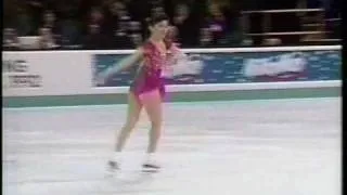 Kristi Yamaguchi (USA) - 1992 World Figure Skating Championships, Ladies' Free Skate (USA, NBC)