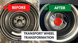 TRANSPORT WHEEL TRANSFORMATION | DIY Guide to boring, painting, and installing cap clips.