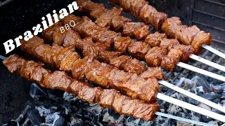 Brazilian bbq churrasco brasileiro street food recipe