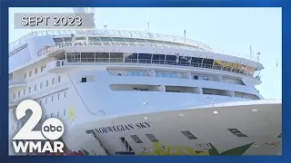 First cruise ship to return to Port of Baltimore since collapse