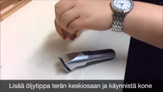 BaByliss Pro hiustenleikkauskoneen huolto  ja puhdistusvideo