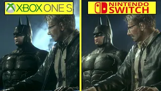 Batman Arkham Knight Nintendo Switch vs Xbox One S Graphics Comparison