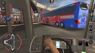 Spiderman in the New City 🏮 Bus Simulator : Ultimate Multiplayer! Bus Wheels Games Android