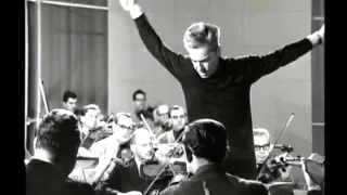 Karajan.  Rehearsal of Schumann's 4th Symphony