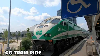 4k GO Train Ride From Burlington To Union Station