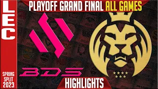 BDS vs MAD Highlights ALL GAMES | GRAND FINAL LEC Playoffs Spring 2023 | Team BDS vs MAD Lions