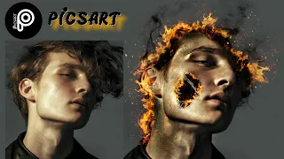 PicsArt FIRE on FACE Effect | Photo Editing Tutorial | New Ideas (Thomas Tutorial)