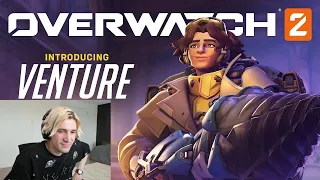 xQc reacts to Overwatch New Hero "Venture" Gameplay Trailer