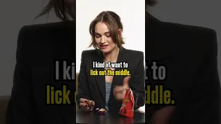 Lily James has HILARIOUS reaction to British chocolate 😋