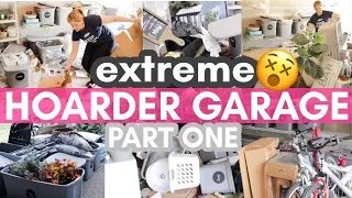 EXTREME GARAGE CLEANING, DECLUTTERING + ORGANIZING PART ONE | 2021 Extreme Cleaning Motivation