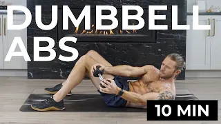 10 MIN AB WORKOUT WITH WEIGHTS |  AB WORKOUT WITH DUMBBELLS | DUMBBELL AB WORKOUT