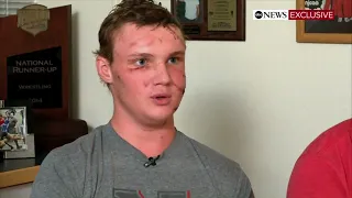 College wrestlers recount near-death fight with grizzly bear