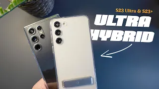 Samsung S23 Ultra & S23+ Spigen Ultra Hybrid Clear Case Review + Ultra Hybrid S