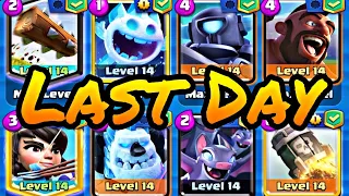 Top Ladder Push on the Last Day!! with Best Hog Princess Deck👸- Clash Royale