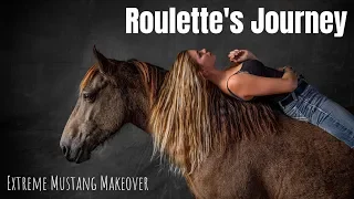 Texas Extreme Mustang Makeover 2020- Roulette's Journey (100 Day Wild Mustang Challenge)