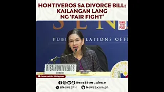 Hontiveros 'Fair fight' ang hinihingi ng divorce advocates groups sa panukalang diborsyo