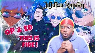 BLIND REACTION - FIRST TIME REACTING TO JUJUSTU KAISEN SEASON 2 OPENING AND ENDING 1 REACTION.