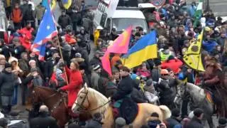 Ukraine police storm main Kiev 'Maidan' protest camp 18 February 2014