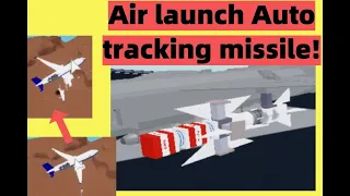 【Roblox Plane Crazy】Air-launch auto-tracking missile tutorial!