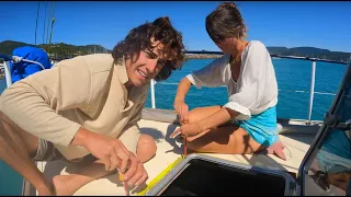 BOAT MAINTENANCE - Ocean sailing hatch install on a small steel yacht - Episode 47