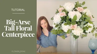 DIY Tall, Stemless Centerpiece by Flower Moxie   ~SUPER FAST TUTORIAL