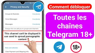 Correction de«Cette chaîne ne peut pas être affichée»sur Telegram |Unblock All Telegram Channel 2024